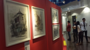 Exposition des dessins de Ho Chee Lick, lors de la sortie du livre.